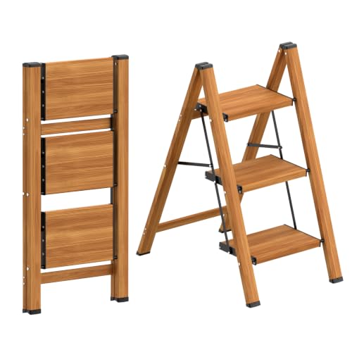 HBTower 3 Step Ladder,Lightweight Aluminum...