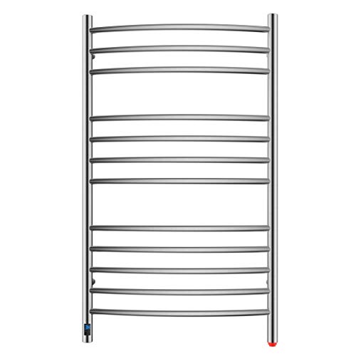 HEATGENE Electric Towel Warmer with Built-in Timer & Temperature Control, Wall-Mounted 12-Bar Large...
