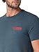 Wrangler Men's Western Crew Neck Short Sleeve Tee Shirt, Navy Original Denim, Large