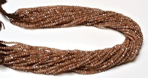 Pierre de lune marron facettée AAA+ pour création de bijoux raffinés