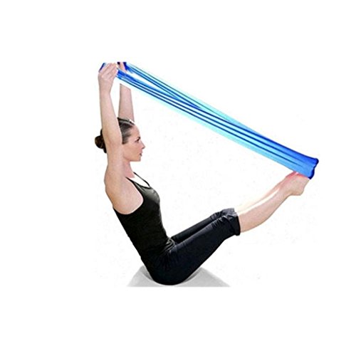 Auxma Yoga-Gürtel Pilates Yoga Workout Aerobic Stretchband Zugband Elastische Band Yoga-Gummiband Yoga-Seil Cover