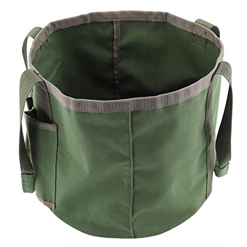 Atyhao Garden Tool Canvas Bucket Bag Tote Storage Pouch Portable