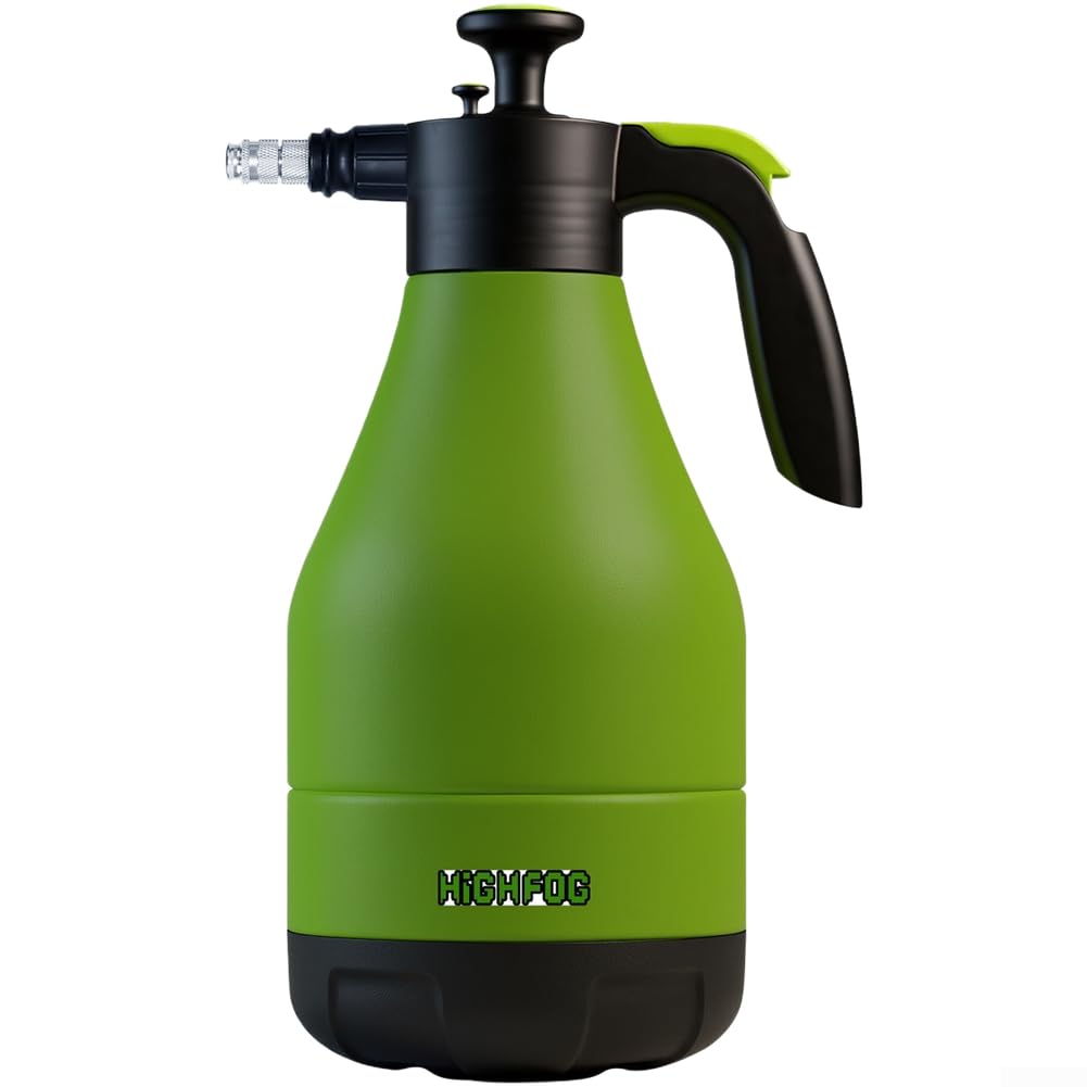 Vaporisateur à pression 4 l pour lavage de voiture, arrosage des plantes, double brume/modes, poignée ajustée, construction PP, 15,5 x 23 x 34 cm, vert (4 L)