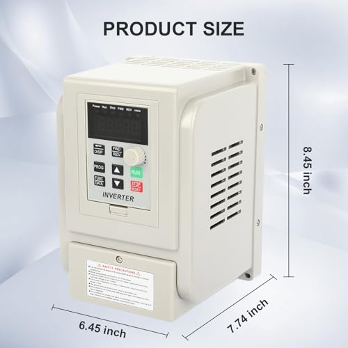 Variable Frequency Drive, 220V 50/60Hz 4KW VFD Inverter Converter, VFD Inverter Frequency Converter for Motor Speed Control, Single-Phase Input, 3 Phase Output by FAHKNS - Image 2