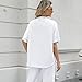 SeeLuNa Womens Tops Batwing Sleeve Mock Neck T Shirts Oversized Tees Maternity Workout Casual Blouses Trendy Y2K Outfits(White,S)
