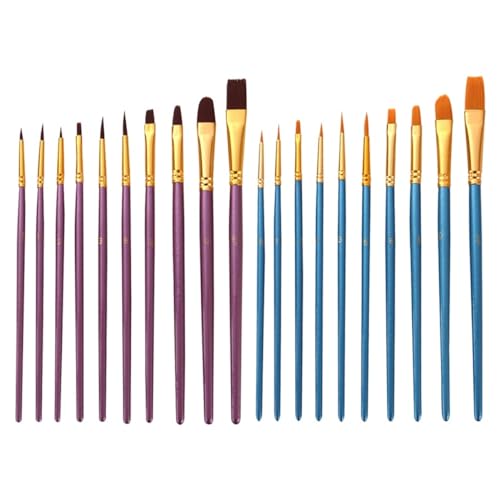 HAPINARY 20 Piezas Pluma de Pintura Pinceles Pincel de Pintura de Arena para Pintar Suministros de Pintura artística De Madera