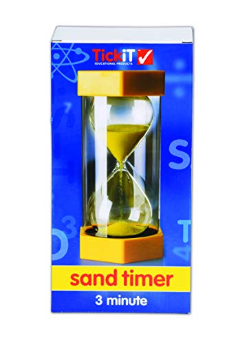 TickiT 9503 Sand Timer, 3 Minutes, Yellow - Thumbnail 5