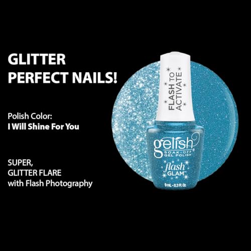 Esmalte de uñas Gelish Mini Flash Glam Reflective 0.3 Fl Oz miniatura 2