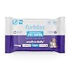 Vetnique Labs Furbliss Hygienic Pet Wipes for Dogs Cats Cleansing Grooming Deodorizing Hypoallergenic Thick Wipes with All Natural Deoplex Deodorizer Refreshing Scent 100ct Pouch