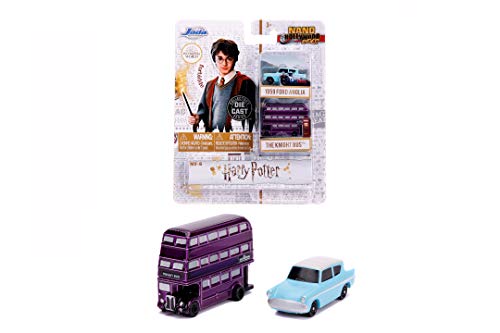Jada Toys 253181002 Harry Potter Nano - Juego de 2 Coches coleccionables de Die-Cast, 959 Ford...