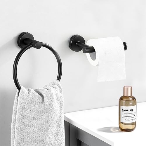 Toilet Roll Holder and Towel Ring