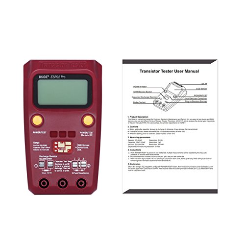 Image of BSIDE ESR02 PRO Digital Transistor SMD Components Tester Diode Triode Capacitance Inductance Multimeter ESR Meter