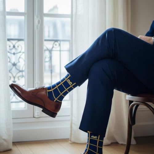 Image of The Sock Street Bamboo Crew Socks for Men Combo | Full Calf Length Premium Bamboo | Odour-Free, Breathable & Durable | Cushioned Base & Anti-bacterial | 3X Softer than Cotton Socks | Pack of 3