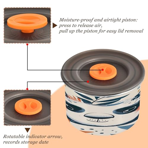 Contenedor hermético para café al vacío 17oz acero inoxidable miniatura 4