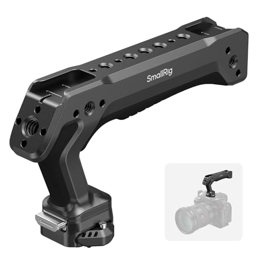 Image of SMALLRIG Quick Release Top Handle, Dual-Direction & Compatible QR-Slide NATO Rail for ARRI with 1 /4 inch-20 Screw, Ergonomic Design,15kg Max. Load,Built-in Multiple Mounting Points,HawkLock H21-5632