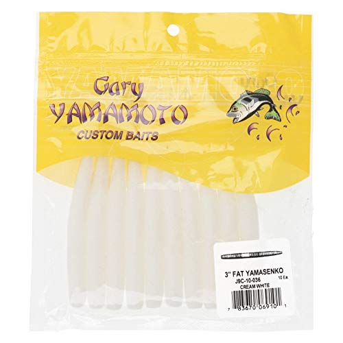 ゲーリーインターナショナル ファットヤマセンコー 3インチ J9C-10 (バスワーム) 036ホワイト(ソリッド)のサムネイル