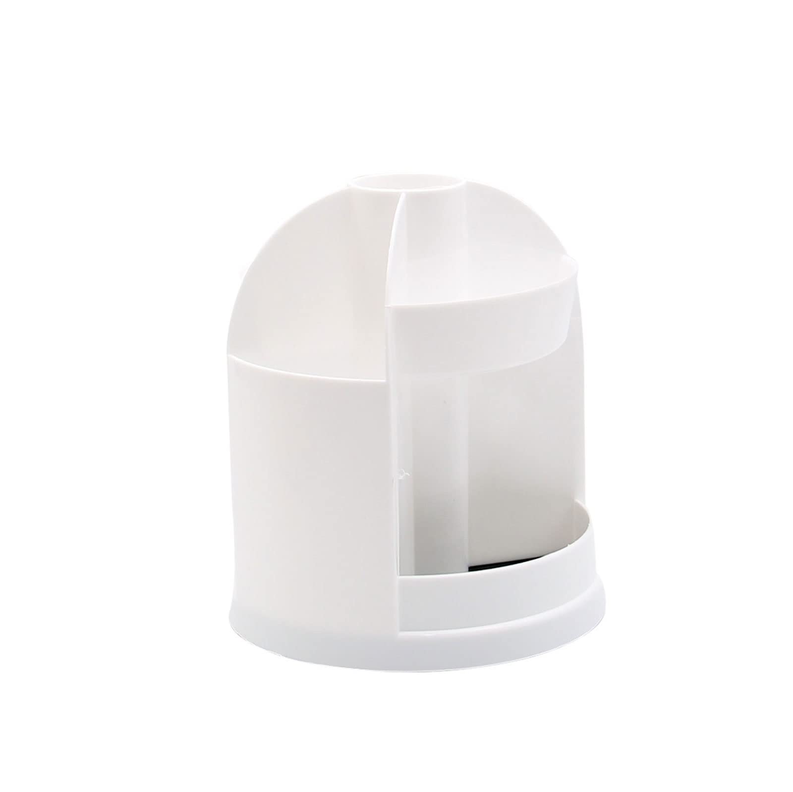 JINGYAN Pencil Holders Multi-function rotating large-capacity pen holder pencil makeup storage box desktop rack on file school office(White)
