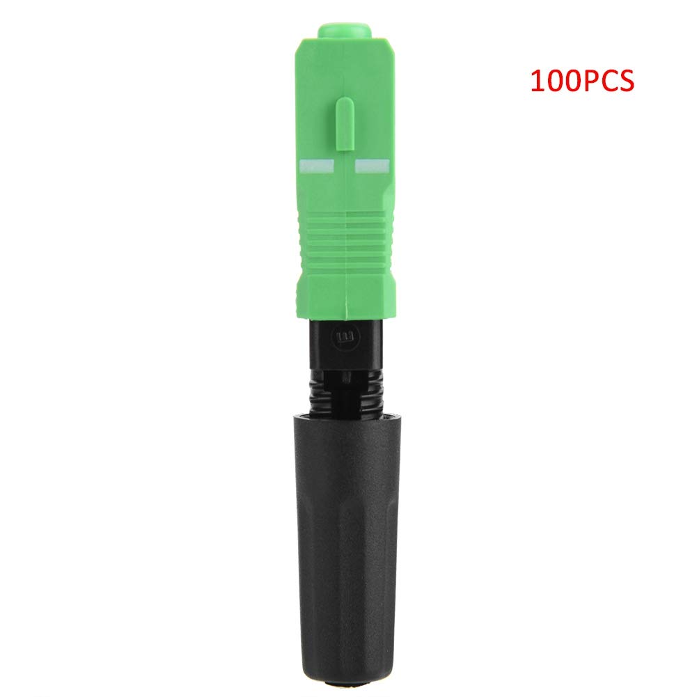100 Pièces Connecteur de Fiber Optique SC, Connecteur Rapide, Adaptateur de Connexion Rapide à Froid, Connecteur Rapide de Fiber Optique SC pour lignes de transmission à fibre optique