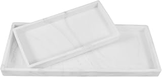 FIXOSHEE 2Piezas Bandejas Organizadoras de Silicona de Antideslizantes Impermeables Fregadero y Esponjas y Artículos de Instalación sin Taladro Color