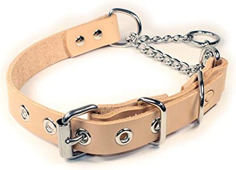 adjustable leather martingale collar