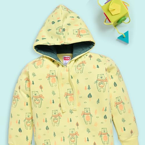 Image of LuvLap Baby Boys Full Sleeve Boys Hooded Sweatshirt & Pyjama Set