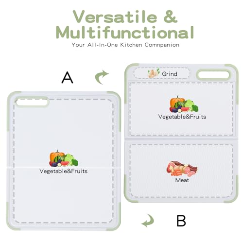 Tabla de cortar plegable rectangular de plástico miniatura 3