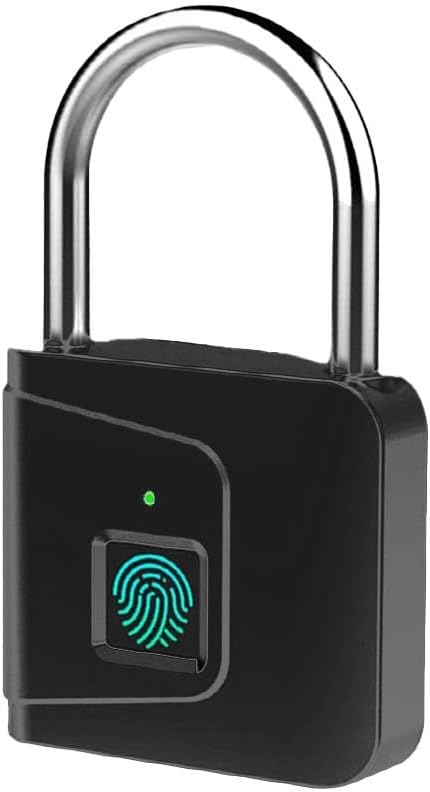 Deadbolt Smart Lock, Electronic Keyless Entry Small Anti Theft Intelligent Biometric Padlock for Home, Student Dormitory Cabinet Deadbolt Smart Lock, Electronic Keyless Entry Small Anti Theft Intelligent Biometric Padlock for Home, Student Dormitory Cabinet