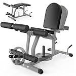 2-in-1 Adjustable Leg Extension and Curl Machine, Easy Transition, Home Gym Leg Machine, Weight Capacity 660LBS