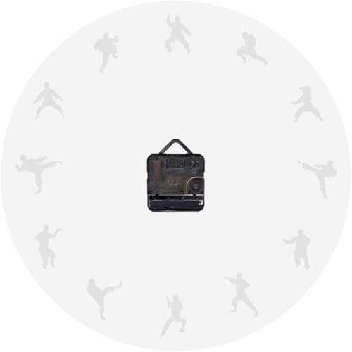Miniatura 2 de The Geeky Days Taekwondo Karate Arts Reloj de pared moderno silencioso sin tictac decoración de pared deportes de lucha Kung Fu exclusivo reloj de