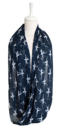 Etwoa Ballerina Print Infinity Scarf Circle Scarf4