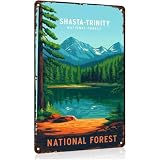 Shasta-trinity National Forest Landscape Aluminum Metal Sign 8 x 12 Inch