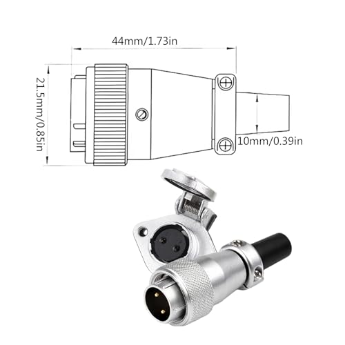 Conector de aviación impermeable macho WS16TQ+ZG miniatura 4