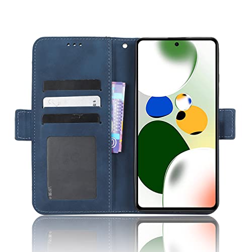 Capa para Xiaomi POCO X5 Pro 5G,Funda carteira para Xiaomi POCO X5 Pro 5G 5 slots de cartão, fecho m