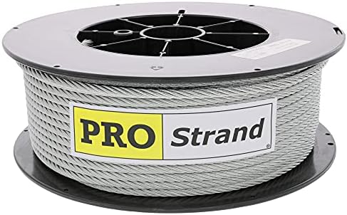 PRO Strand 1/8" X 1000', 7x19, Galvanized Cable Reel