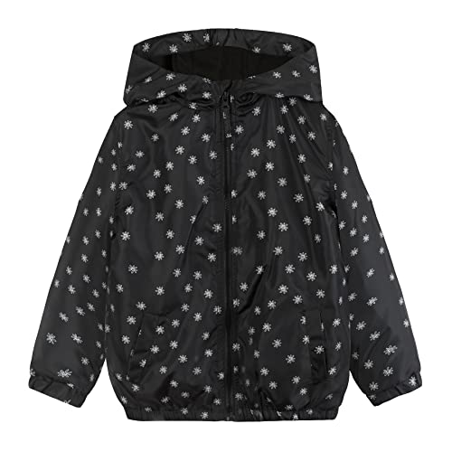 Image of SUNDAY ROSE Boys Girls Rain Jackets Lightweight Waterproof Hooded Printed Raincoats Windbreakers for Kids