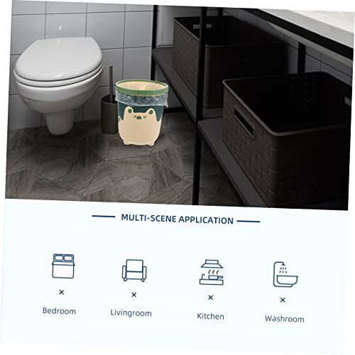 Caneca de basura rectangular de plástico 10L miniatura 4