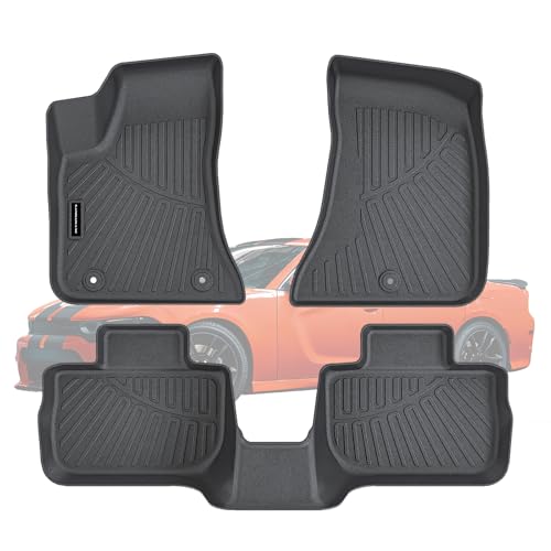 SANBAN-AXE TPE Floor Mats for 2011-2023 Dodge Charger RWD &