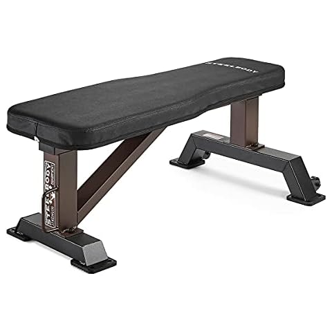 SteelBody Flat Weight Bench with 800lbs Capacity Cover