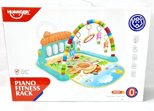 Image of Piano Fitness Rack - Interactive Baby Gym with Musical Keyboard and Activity Toys