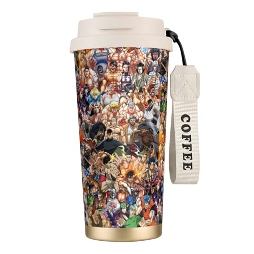 北斗の拳 ほくとのけん ステンレス マグボトル 保温 保冷 おしゃれ 直飲み 軽量 漏れ防止 会社 学校 アウトドア ギフト プレゼント 誕生日 母の日 父の日 クリスマスWhite