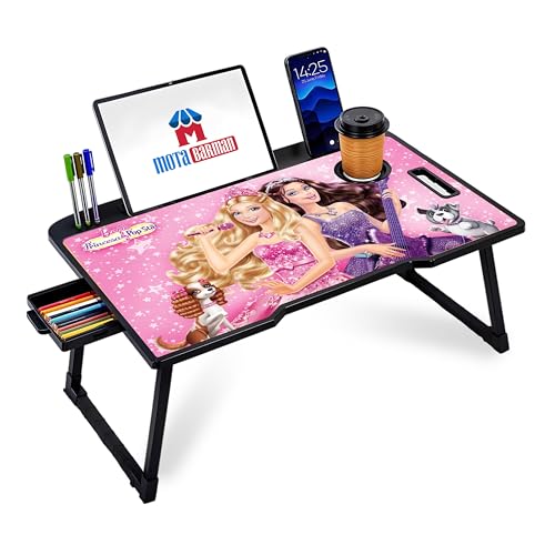 Image of Study Table Bed Table Premium Laptop Table /Foldable and Portable Wooden /Writing Desk for Office /Home /School (Barbee)