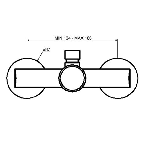 2x Duscharmatur Zeitgesteuert Selbstschluss für Kalt- Warmwasser/ Gewerbearmatur-3
