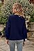 PRETTYGARDEN Women's Fall 2025 Pullover Sweater Casual Long Sleeve Loose Chunky Knit Tops Blouse Winter Fashion Clothing (Navy,Medium)