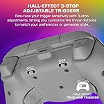 Turtle Beach Afterglow Wave Wired RGB Gaming Controller - Licensed for Xbox Series X|S, Xbox One & Windows PCs - Mappable Buttons, Hall-Effect Hair Triggers, Companion App - Grey - Image 2