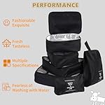 Packing Cubes Storage Bags 7 Pieces-Luggage Organizers Classify Store Clothing Efficiently for Travel Outdoor Home (Black, 7 Pieces) - Image 4