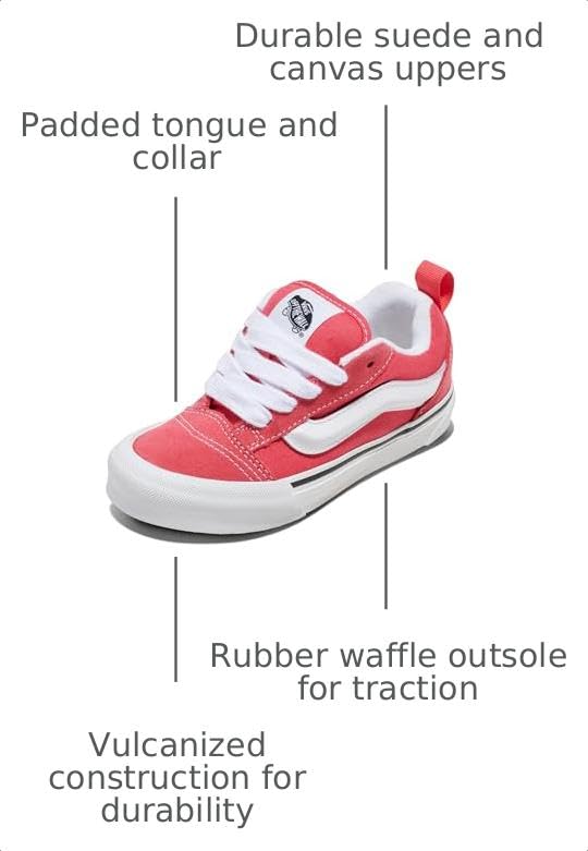 Image of Vans Kids' Knu Skool Shoe - '90s Retro Puffy Fashion Sneakers for Boys & Girls