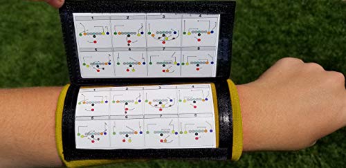 Image of Y23 - Football Wristbands - Wrist Coach - QB Wristband - Football Play Wristbands - Playbook Wristband