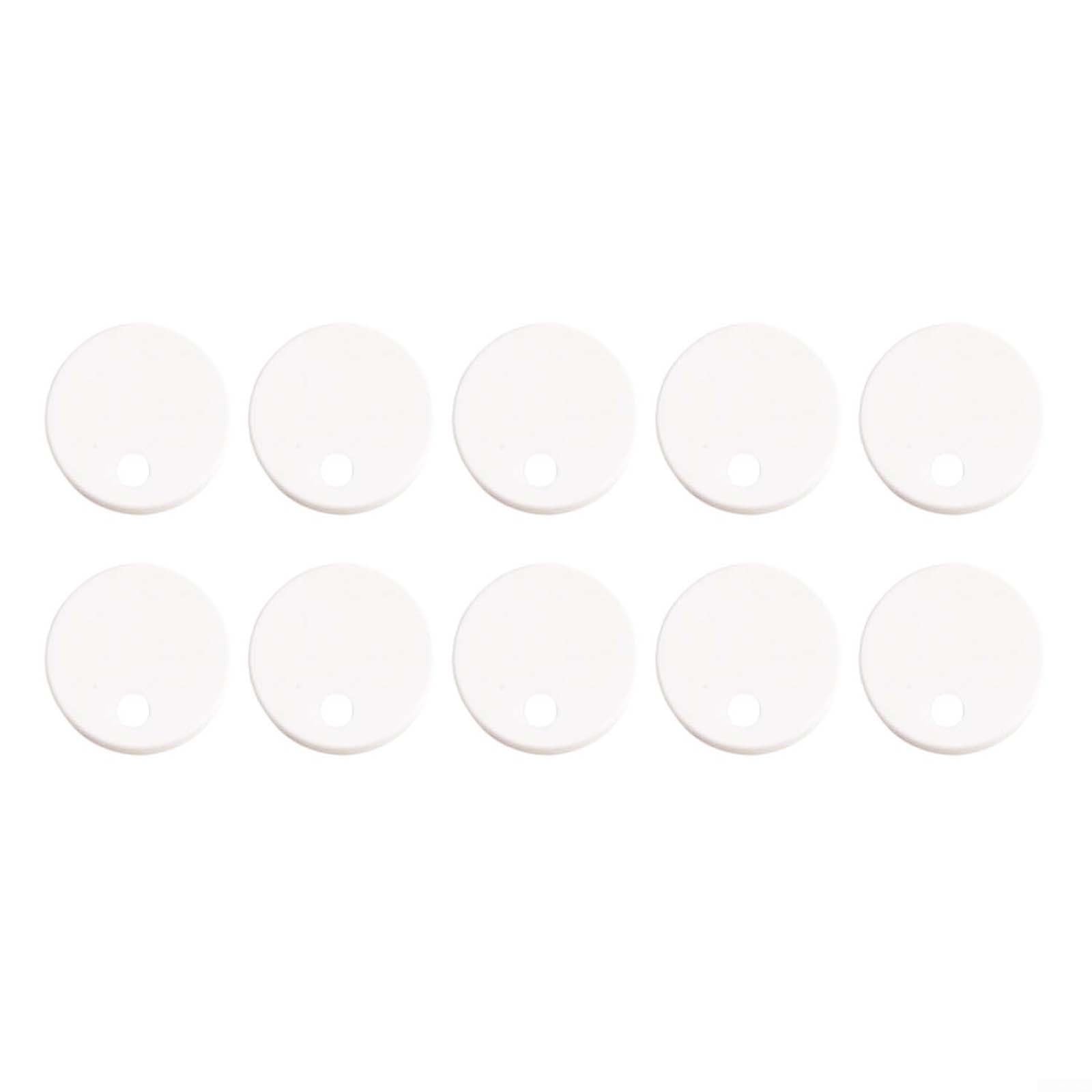 Toilet Seat Fittings, Toilet Cover Screw Plastic Decorative Cover Anti-Rust Toilet Seat Hinge Cover Bolt Cap Replacement(50mm)