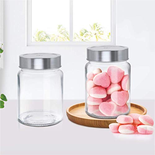 Image of Treo Glass By Milton Radius Storage Jar, Set Of 3, 310 Ml, Transparent