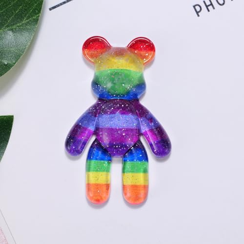 Image of Aesnefe Pocket Bear Hug, Anxiety Relief Gifts for Men Women, Mental Health Positivity Gift for Anxious Friend, Autism Fidget Gift, Thoughtful Gifts for School Anxiety, Rainbow